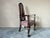 Vintage Cane Back & Claw Ball Feet Arm Accent Chair For Sale - Image 4 of 12