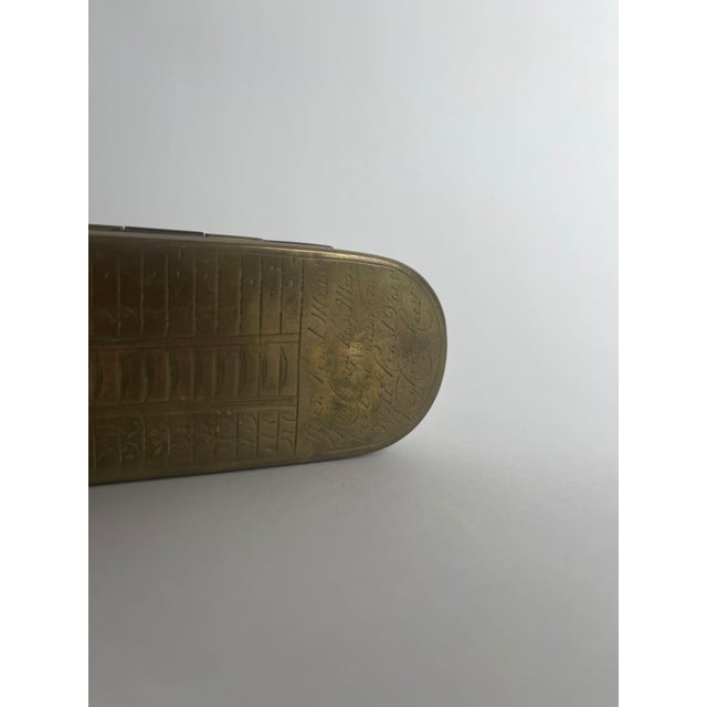 Dutch Brass 18th Century Sailor's Tobacco Box With Calendar For Sale In Los Angeles - Image 6 of 9