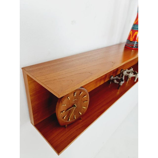 Long German Hanging Shelf by Wilheilm Renz for Walter Renz, 1960s For Sale - Image 4 of 11