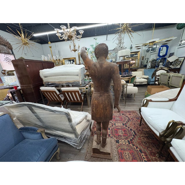 Early 20th Century Italian Carved Male Sculpture For Sale - Image 11 of 16