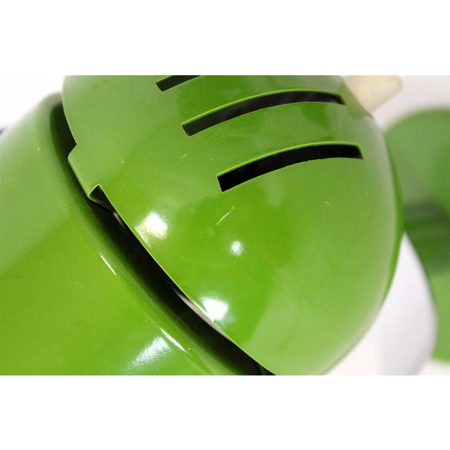 Mid-Century Green Lamps attributed to Stanislav Indra, 1970s, Set of 2 For Sale - Image 12 of 14