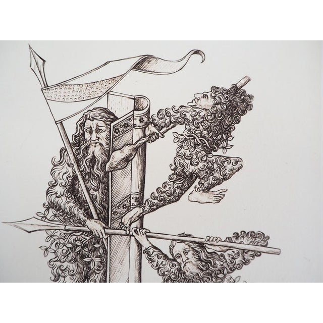 Cecile Reims, The Assault, 20th Century, Engraving For Sale - Image 6 of 9