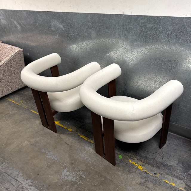 Contemporary Rove Concepts Tola Lounge Chairs, Pair For Sale - Image 3 of 12