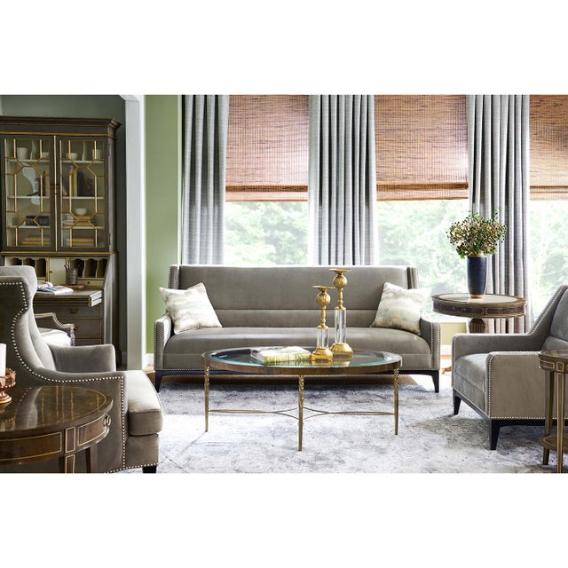 Wood Regency Style Drum End Table For Sale - Image 7 of 8