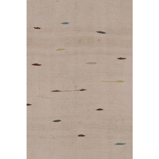 2010s Rug & Kilim’s Contemporary Runner Rug, Beige and Cream Minimalist Design For Sale - Image 5 of 10