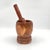 Antique French Turned Wood Primitive Industrial Apothecary Mortar and Pestle or Planter For Sale In New York - Image 6 of 11