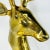 1960s Large Mid Century Brass Deer Bust For Sale In Dallas - Image 6 of 12