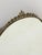 Metal Oval Brass Wall Mirror, Italy, 1950s For Sale - Image 7 of 16