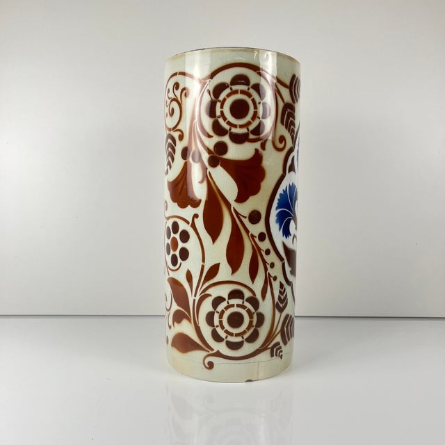 Large Damascus Roll Vase from KG Lunéville, 1890s For Sale - Image 3 of 11