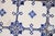 Blue Antique 1920s Portuguese Art Deco Tiles Cobalt Blue Floral Crosses Set of 16 For Sale - Image 8 of 14