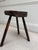 Wood Vintage Oak Three-Legged Stool, 1950s For Sale - Image 7 of 8
