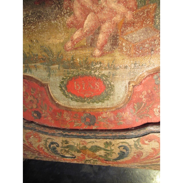 Red 18th Century Hindeloopen Firescreen For Sale - Image 8 of 11