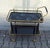 Mid-Century German Tea Trolley with Brass Frame and Black Glass Shelves, 1960s For Sale - Image 13 of 13
