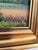 Textile Vintage Original Cottage Landscape Oil Painting - Signed For Sale - Image 7 of 12