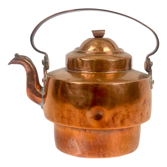 Swedish Copper Teapot, 1890s For Sale