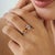 Carat&Her Infinity Bow Promise Ring With Multi Sapphire & Diamond Accents, Size 7 For Sale - Image 4 of 14