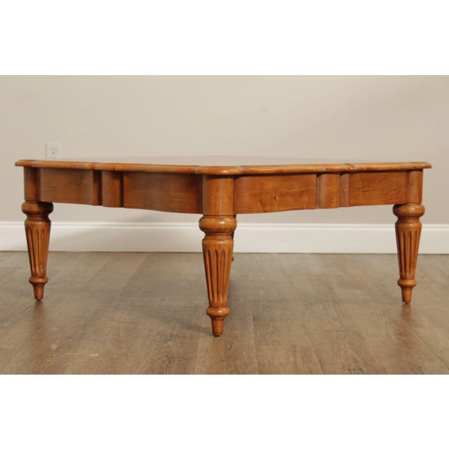 2000 - 2009 Early 21st Century Ethan Allen 'Legacy' Square Top Maple Coffee Table For Sale - Image 5 of 12