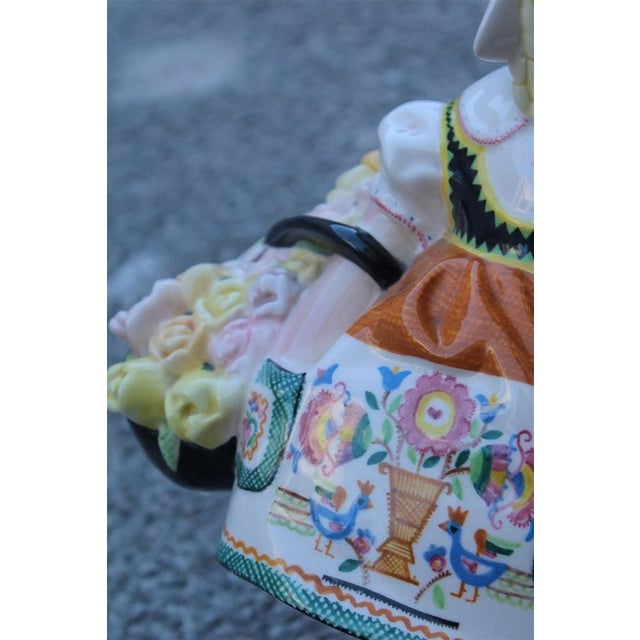 Girl Figurine in Ceramic, 1930 For Sale - Image 10 of 15