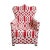 Wood Vintage Red & White Yoruba Beaded Chair For Sale - Image 7 of 7