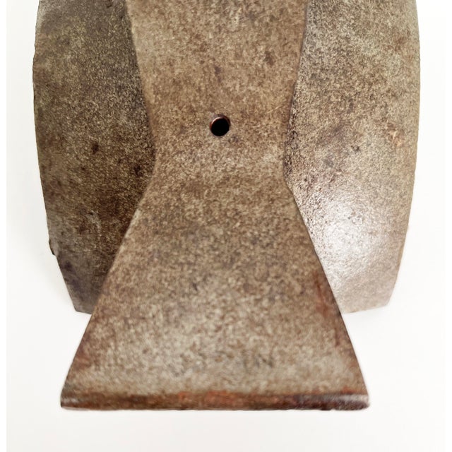 Japanese Cast Iron Candle Holder For Sale - Image 9 of 9