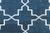 Early 21st Century Contemporary Indian Dhurrie Blue and White Handmade Rug by Doris Leslie Blau For Sale - Image 5 of 9