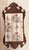 Antique American Chippendale Style Butler's Mirror, Carved Wood Frame, Older Glass For Sale - Image 6 of 8