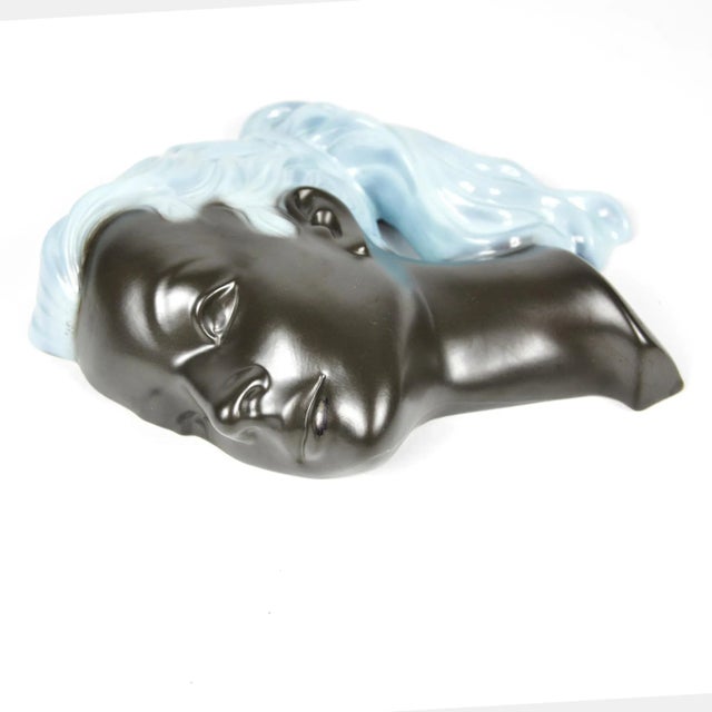 1950s 1950s Ceramic Wall Figure Woman Model 3408, Cortendorf, Germany For Sale - Image 5 of 9