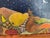 Figurative 1990s Painting of Colorful Pears and Starry Night Moon For Sale - Image 3 of 6