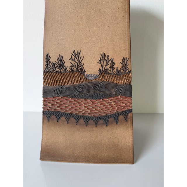 Vintage Ron Lederer Studio Pottery Sculptural Landscape Vase – Unsigned For Sale - Image 4 of 12