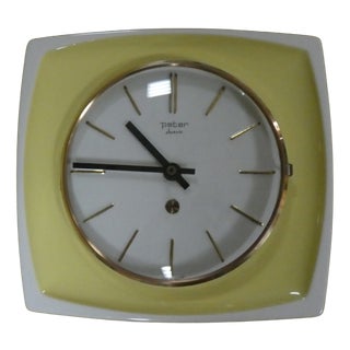 Peter Electric Wall Clock, Germany, 1970s For Sale