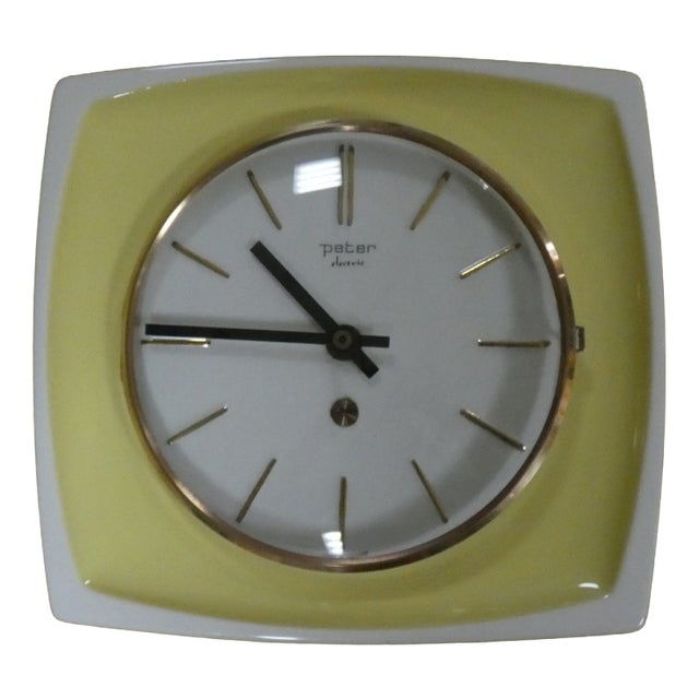 Peter Electric Wall Clock, Germany, 1970s For Sale