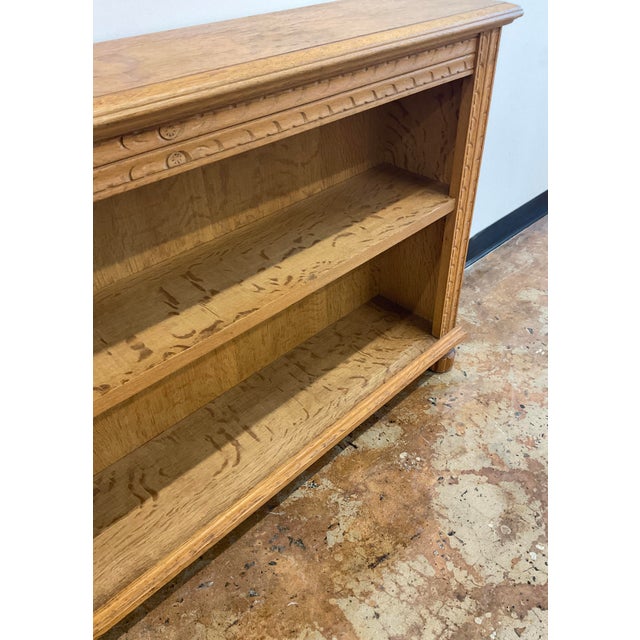 Vintage Scandinavian Oak Bookshelf For Sale - Image 12 of 15