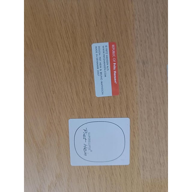 Superellipse Table by Bruno Mathsson and Piet Hein for Fritz Hansen, 2007 For Sale - Image 3 of 13