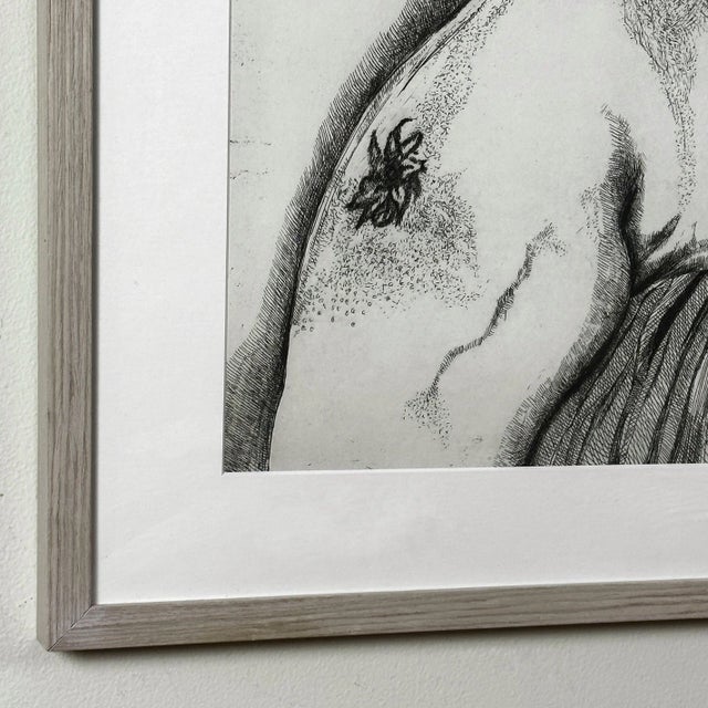 Early 21st Century Lucian Freud - Expressionist Female Portrait Archival Pigment Print, Framed For Sale - Image 5 of 6