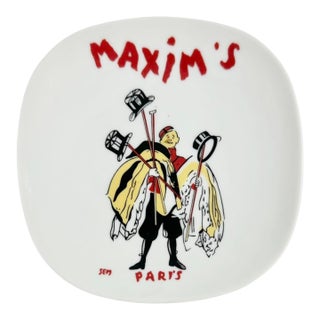 Vintage Maxim's De Paris Restaurant Sem Ashtray Dish For Sale