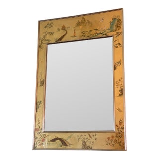 1984 Chinoiserie Mirror by LaBarge. Signed For Sale