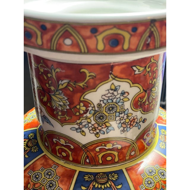 Early 20th Century Vintage Early 20th Century Ardalt Italian Chinoiserie Vintage Decorative Vase For Sale - Image 5 of 9