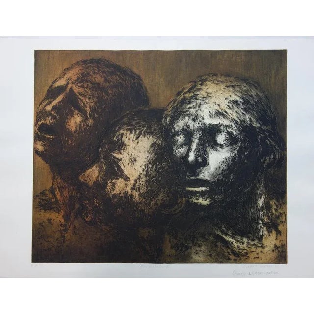 Véronique Laurent-Denieuil, Shadow Games, Etching For Sale - Image 6 of 6