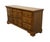 American Sumter Cabinet Solid Walnut Early American Style 70" Triple Door Dresser 9465-1570 For Sale - Image 3 of 12