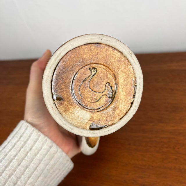 Brown La Colombe Stoneware Jug, 1960s For Sale - Image 8 of 10