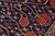 Textile Bohemian Super Kazak Blue/Red Wool Rug - 7'0'' X 7'8'' For Sale - Image 7 of 10