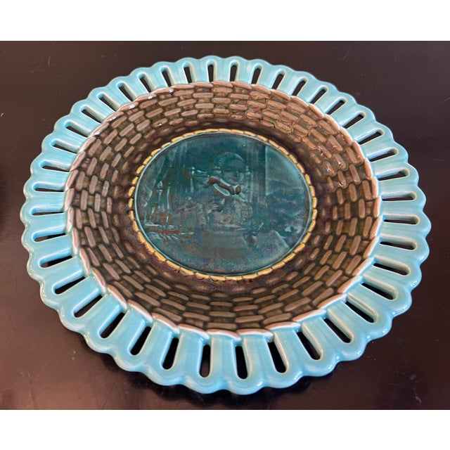 Ceramic Wedgwood Reticulated Portrait Plate, C. 1878 For Sale - Image 7 of 9