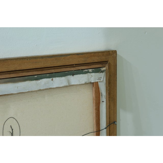 Gold Bengel Artist Signed Framed Landscape Oil Painting on Canvas For Sale - Image 8 of 9