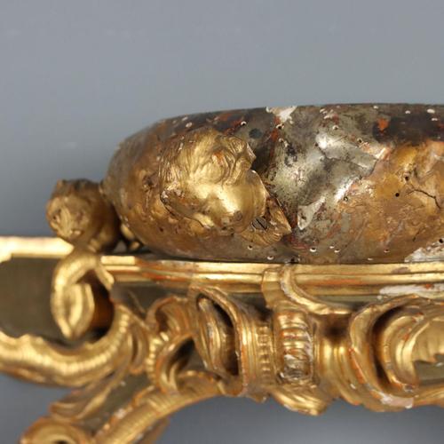 Italian Carved Wooden Canopy Rail For Sale - Image 5 of 11