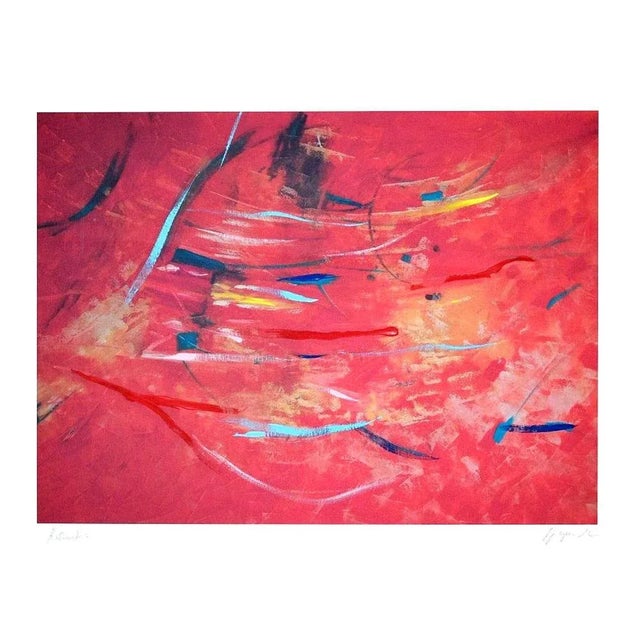 Red Composition is an original colored esacolor print realized by Martine Goeyens in the 2000s. This artwork is hand-...