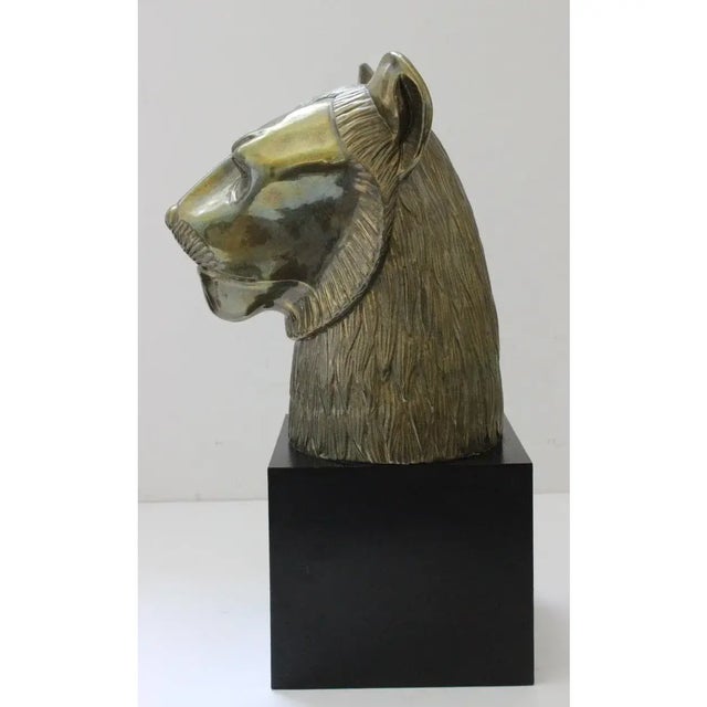 This stylish and chic figure of the Egyptian cat goddess Sekhmet dates to the late 1970s and was created by Chapman as a...
