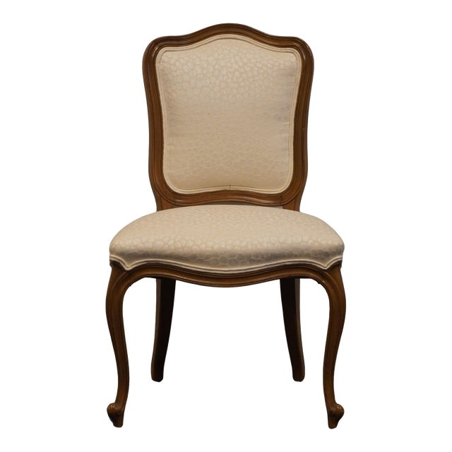 Drexel Furniture Country French Provincial Style Upholstered Dining Side Chair For Sale