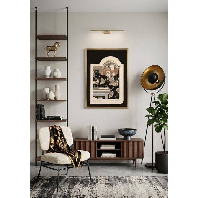 A striking and theatrical Art Deco revival print by Sidney Schatzky, presented in a beautifully curated gallery frame....