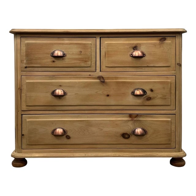 Mid-Century Pine Chest of Drawers For Sale