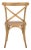 2020s 18''H X Back Farmhouse Chair in Weathered Oak & Medium Brown - a Pair For Sale - Image 5 of 10